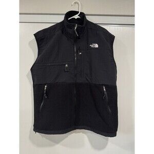 Vintage The North Face Denali Fleece Vest Mens XLarge Black Full Zip Made In USA